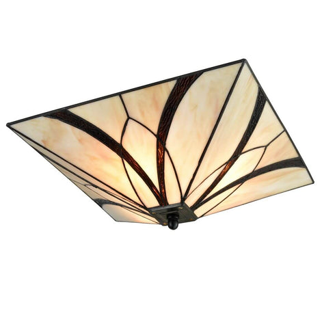 Tiffany Colored Glass Industrial Ceiling Lights for Kitchen